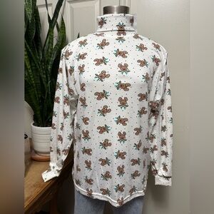 Vintage Reindeer Turtleneck 90s Rudolph‎ Print  Holiday Top NWT Large